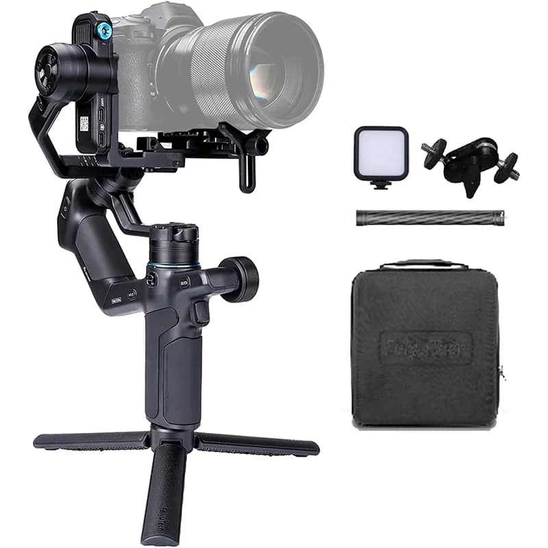 FeiyuTech SCORP Mini 3 Pro Gimbal with AI 4.0 Tracking, Detachable Handle, for Mirrorless, Action & Smartphone