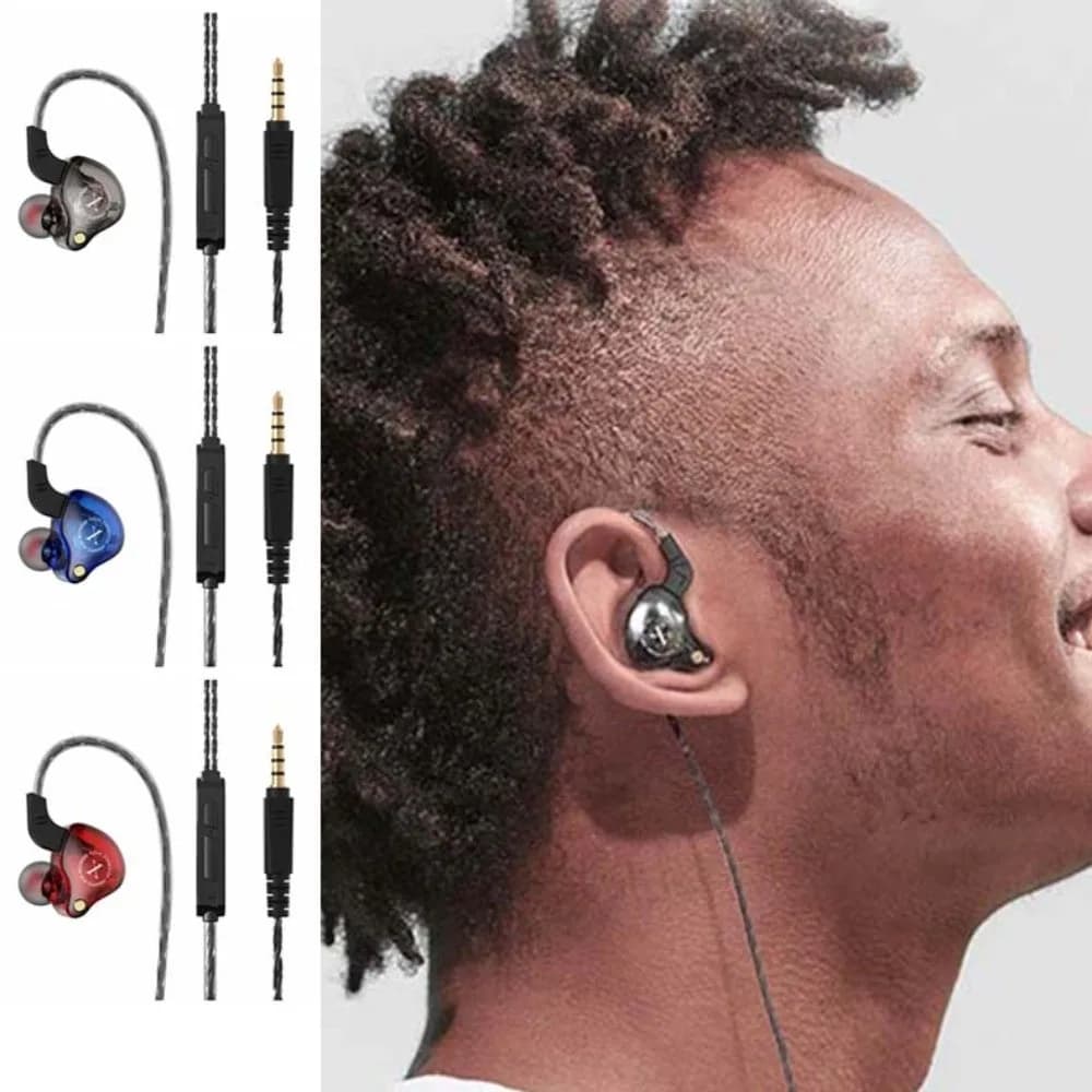 Stereo Wired Earbuds 3.5mm Wired Earphone in-Ear with Mic Wired Headset HiFi Stereo Deep Bass Earpiece Headset Listen To Music