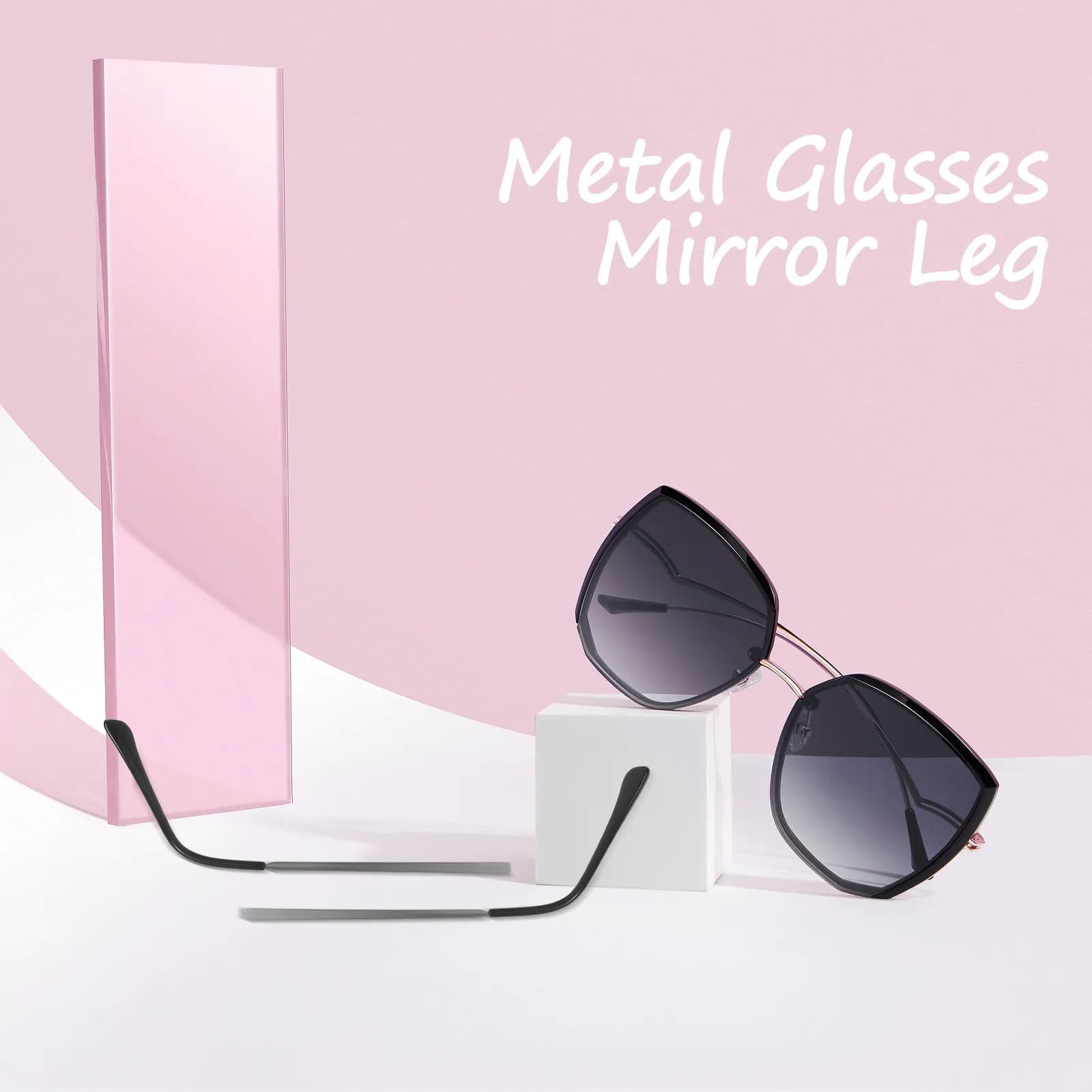 1Pair Glasses Arm Replacement Temple Legs Universal Fit for Most Eyeglasses Sunglasses Repair Kit Strong Metal Material Prevent