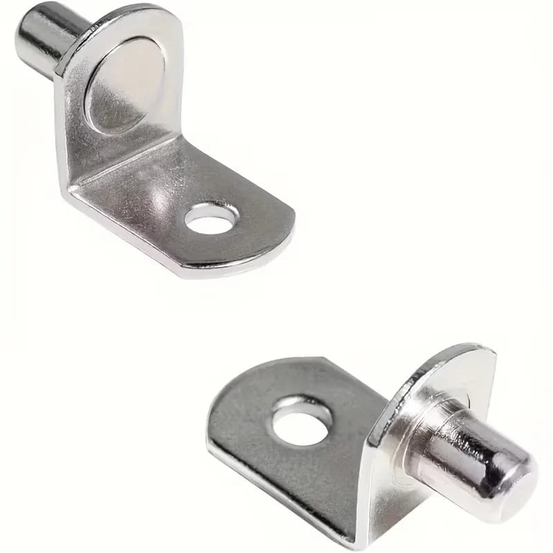 37 pcs 6.2*10mm Furniture Layer Board Pins for Wardrobe Layer Pins, Easy Insert Install, Nickel Plated Iron