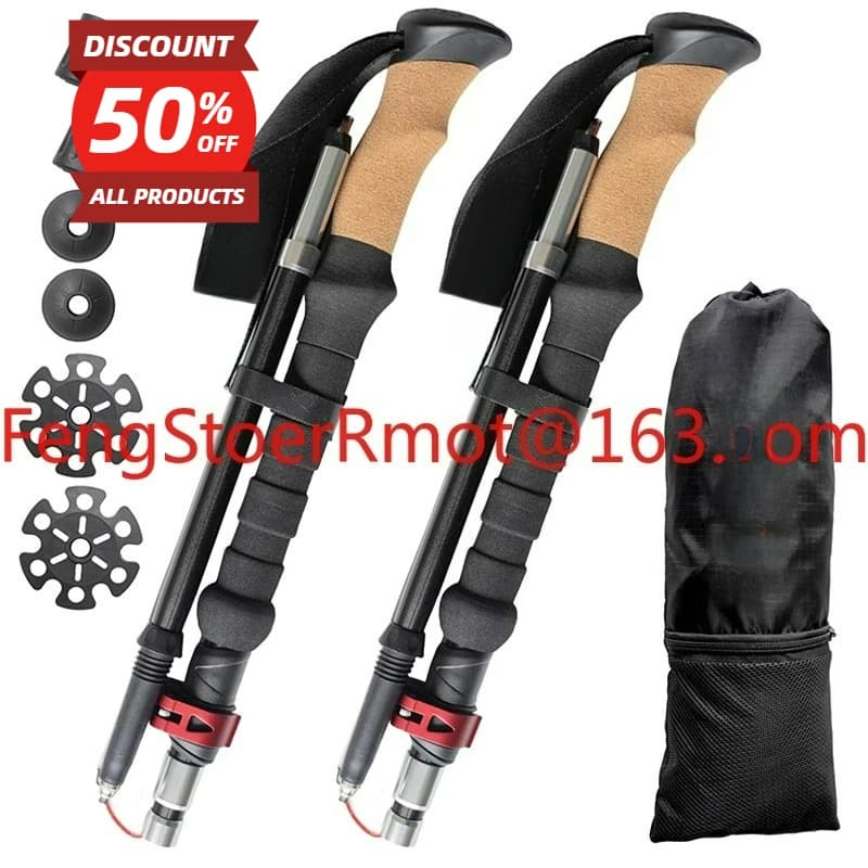 Ultralight folding walking poles Light folding trekking poles for older men of the trails