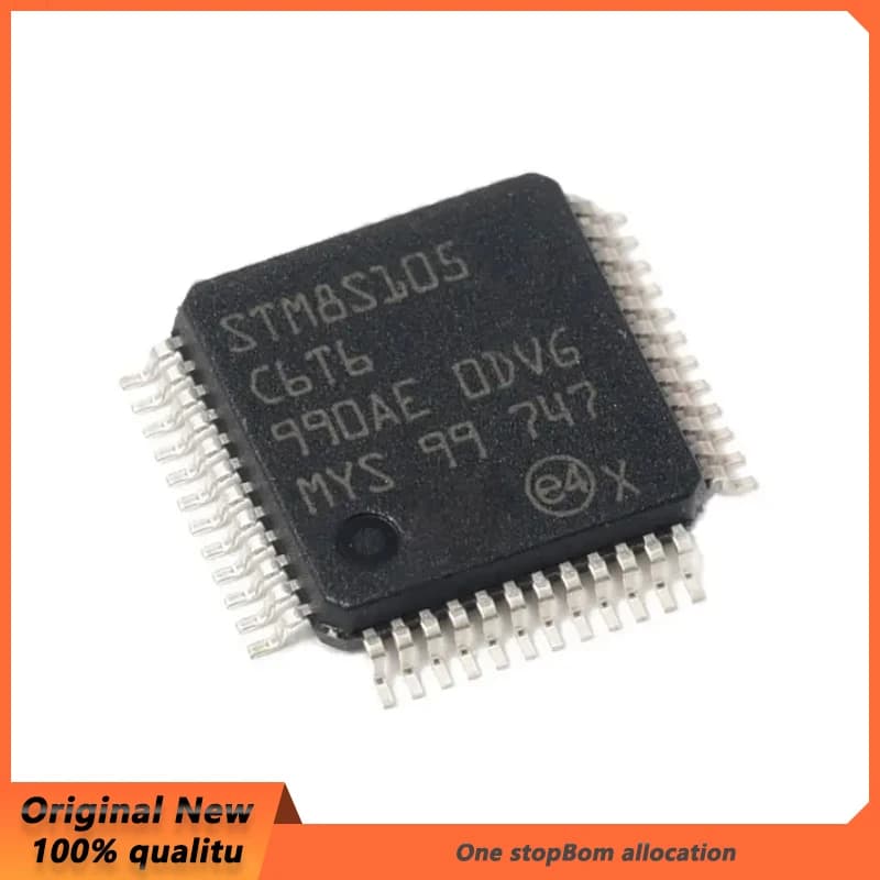 1-10PCS Originale NUOVO STM8S105C6T6 LQFP-48 16MHz/32KB Flash/Microcontrollore a 8 bit-MCU