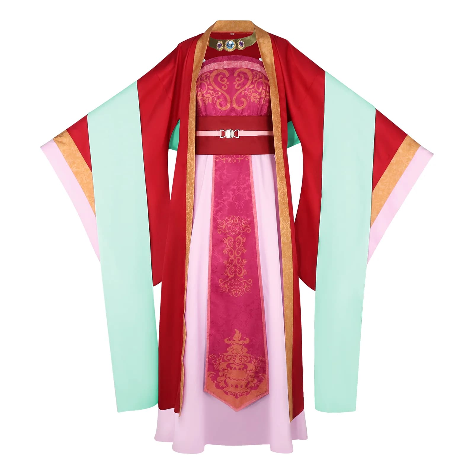 Anime Apothecary Diaries Maomao Costume Women Hanfu Kimono Dress Earrings Necklace Full Set