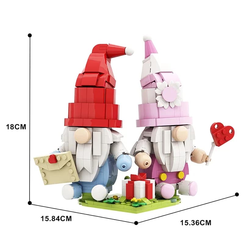 Valentine's Day Faceless Doll Building Blocks Ornament Nordic Gnome Old Man Doll Valentines Day Juguetes Decoration Gift Toys