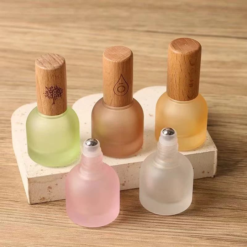 [YY99] 1 pz Flacone Roll-on in Vetro da 10ml per Profumo, Mini Contenitore Vuoto per Olio Essenziale, Campioncino da Viaggio, Fiale Ricaricabili