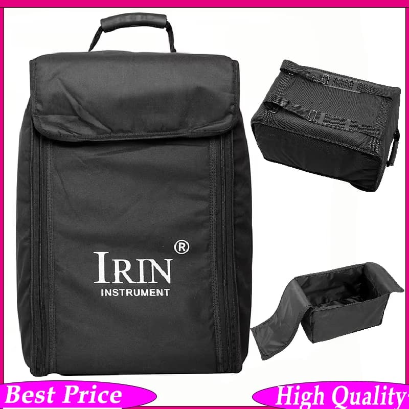 Borsa imbottita per cajon IRIN in tessuto Oxford impermeabile e resistente all'usura con tracolla ispessita e design con doppia cerniera