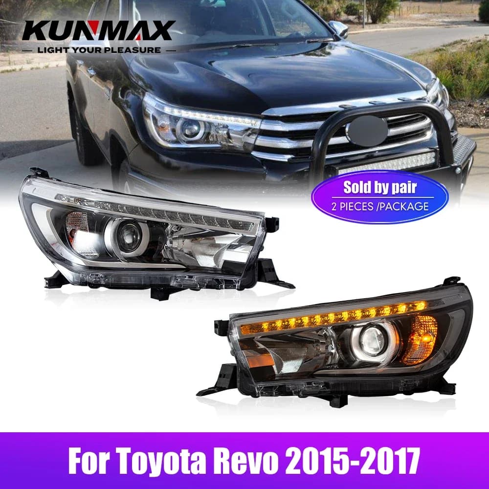 LED Car Light for Toyota Revo 2015-2017 Car Styling Front Lamp DRL Tuning Light Plug And Play LED Headlights