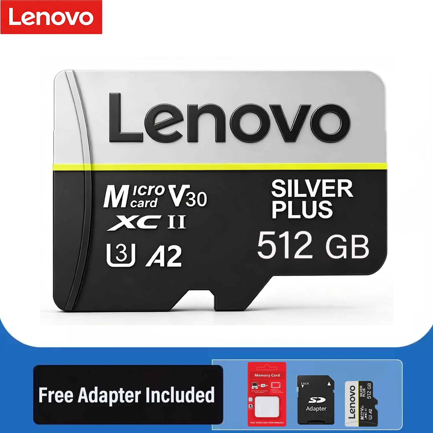 100% Original Lenovo Micro TF Card 64GB 128GB A2 Class 10 High Speed Memory Card U3 Mini TF Card for Monitor Drone Tachograph