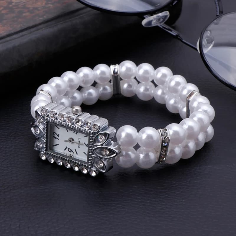 Orologio da donna di moda orologio da polso da donna Casual orologi da polso con perle braccialetto orologi cinturino orologio da polso al quarzo Drop Shipping
