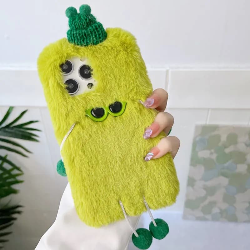 Custodia protettiva in peluche morbido a forma di cartone animato per Honor 200 Lite 400 Lite 400 Pro 90 80 70 50 Pro Lite SE 200 Smart Magic 7 6 Lite