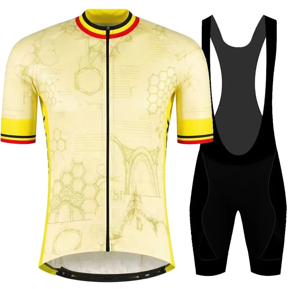Belgium 2026 France Tour Cycling Jersey Set Cycling Wout Van Aert TDF Clothing Men Road Bike Shirts Suit Bicycle Bib Shorts MTB