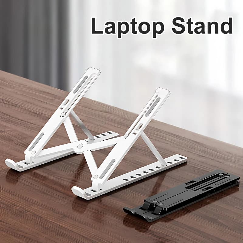 Adjustable Height Laptop Stand Portable Foldable Notebook Bracket For Macbook Air IPad Tablets Base 14 15.6 Inch Screen Holder