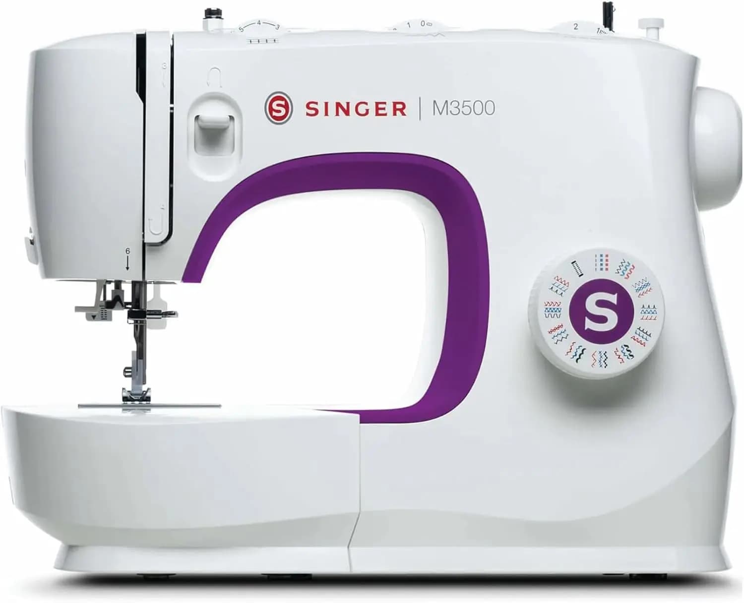 Macchina da Cucire Portatile Leggera con 110 Punti, Luce LED e Kit Asola per Quilting, Artigianato e Riparazioni