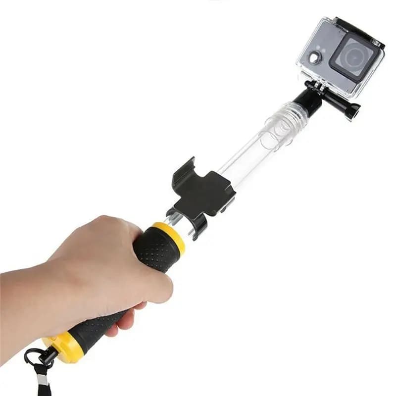 A92Z Monopiede Telescopico Regolabile Trasparente Impermeabile per Gopro Hero 11 10 9 8 7 6 5 4, Asta Selfie Subacquea Portatile