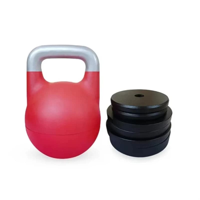 Set di Kettlebell da Competizione Regolabili da 32 kg, Struttura Stabile per Palestra Domestica e Uso Professionale