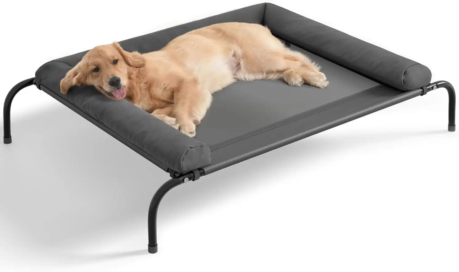 Letto per cani con raffreddamento elevato per razze di grandi dimensioni, amaca portatile per animali domestici per interni ed esterni con rete traspirante e rinforzi impermeabili