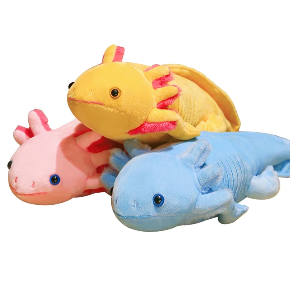 45 centimetri Kawaii Colorato Newt Peluche Ripiene Carino Axolotl Salamandra Fuzzy Peluche Pesce Placare Lungo Cuscino Cuscino Regalo Per Bambini