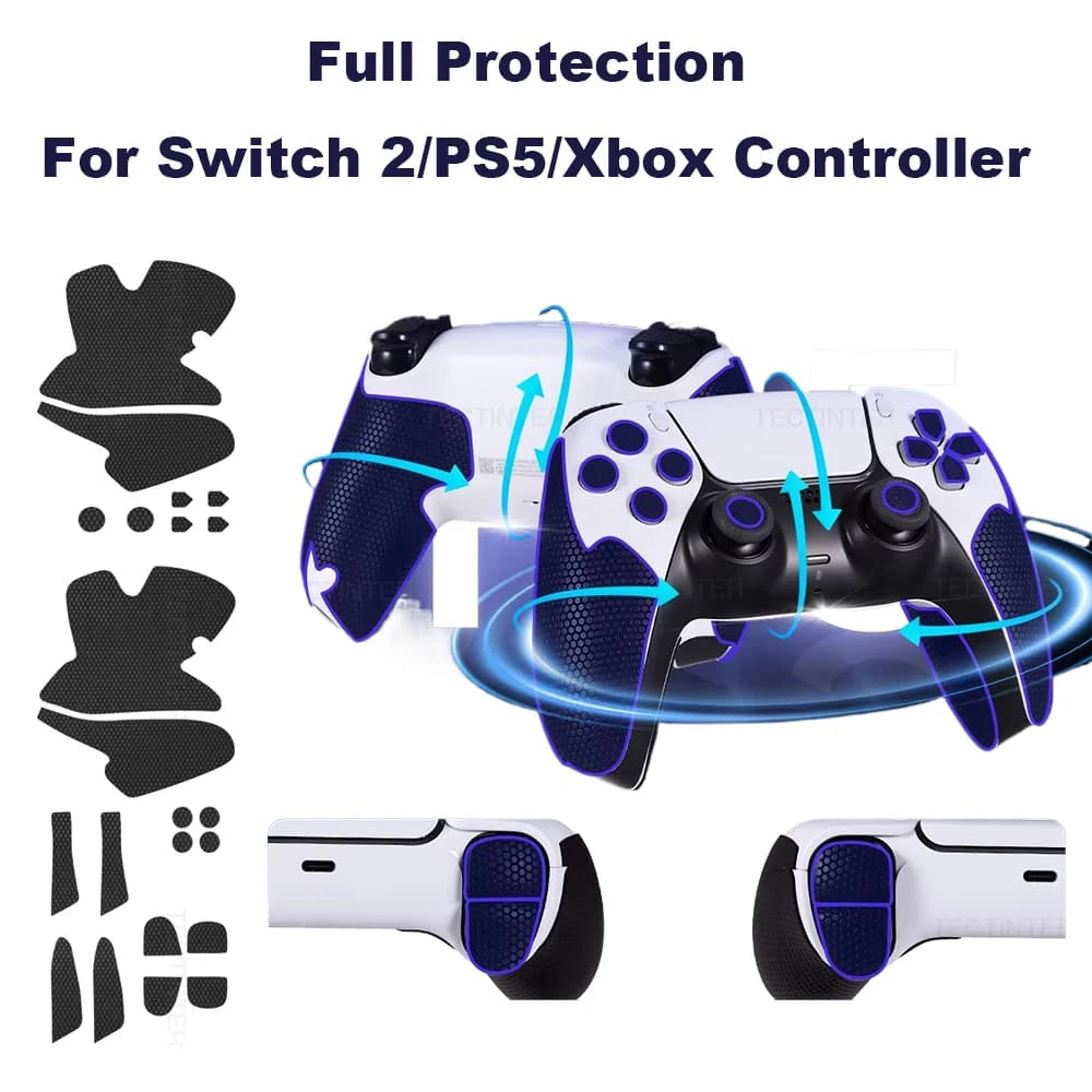 Adesivo protettivo per Nintendo Switch 2/PS5/Xbox Controller Gamepad Maniglia antiscivolo antipolvere Grip Skin per accessori PS5