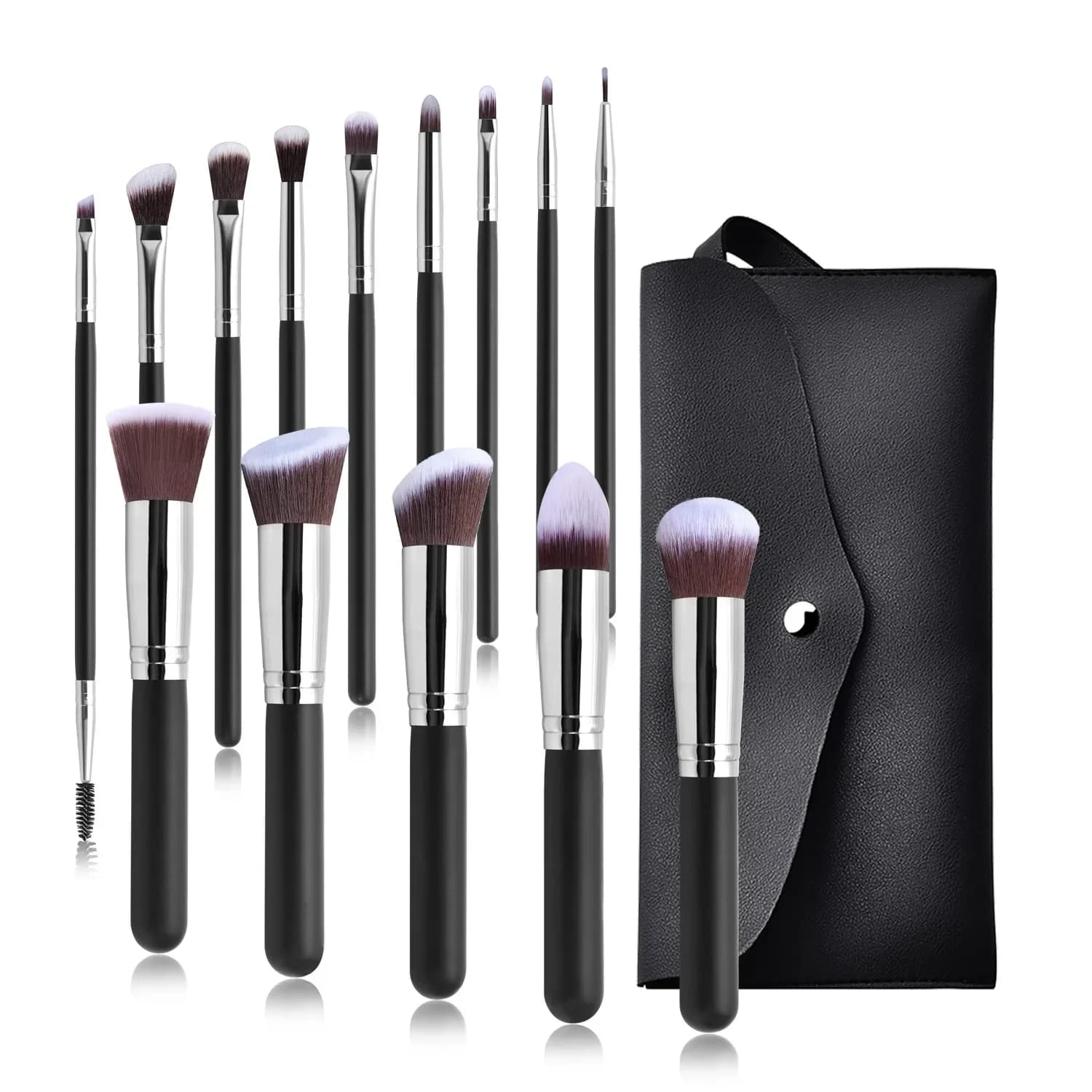 14/16 Professional Cosmetic Eyebrow Makeup Brush Set Kabuki Blending Make Up Brush Foundation Powder Blush Beauty Tool