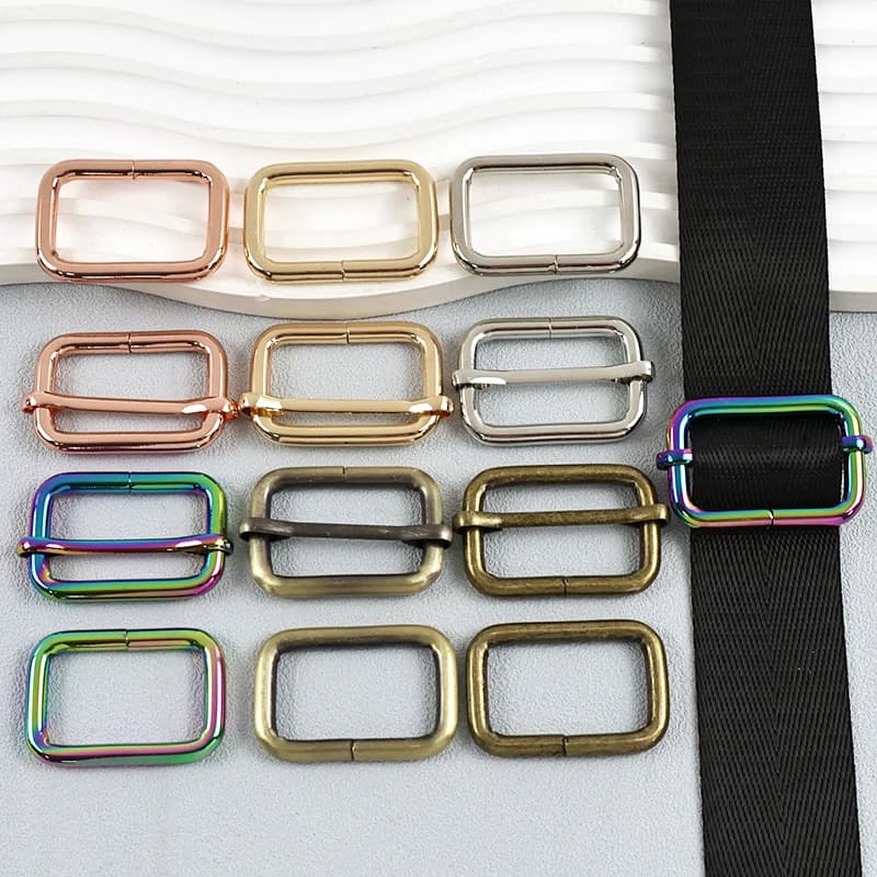 5/10 Pz 16-50mm Fibbia In Metallo per Cinghie Borsa Tri-glide Roller Pin Fibbie Collare Pet Regolare Chiusura Tessitura connettore Accessorio FAI DA TE