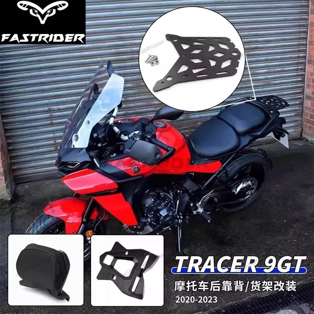 Adatto per Yamaha Tracer 9/GT 20-23, schienale posteriore modificato, portapacchi posteriore, portabagagli per sedile posteriore, piastra per bauletto.