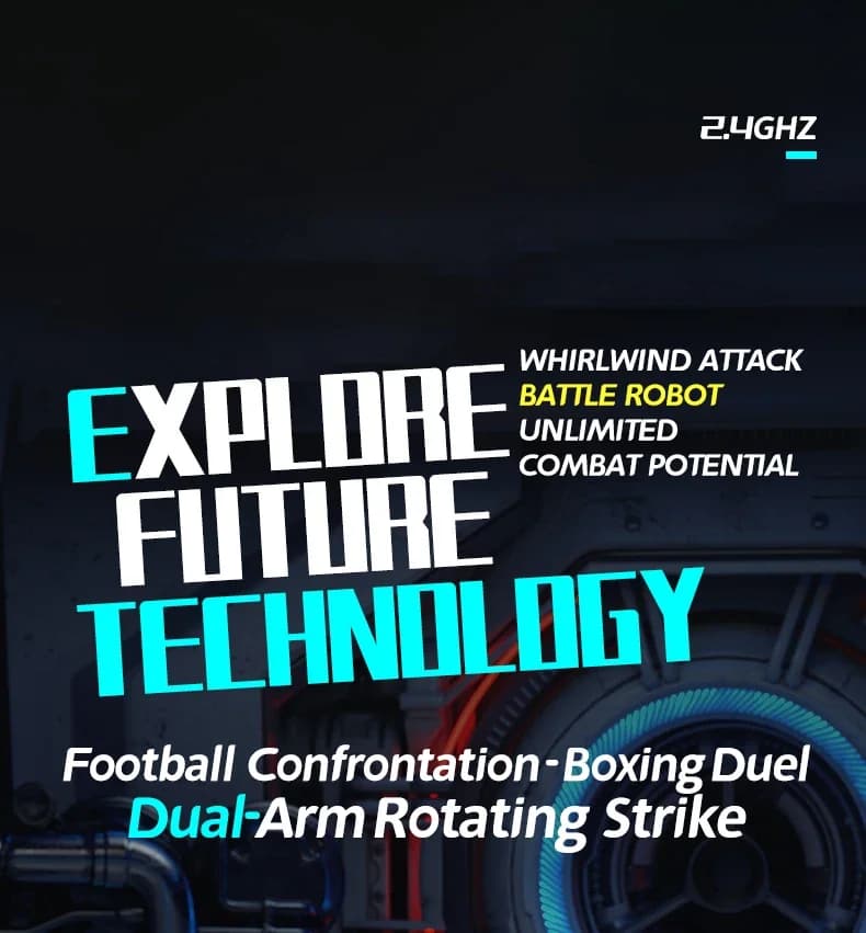 RC Robot Battle Boxing Football Robot Parent-Child Game Remote Control Robot One Key DEMO Rotation LED Lighting RC Toy Gifts