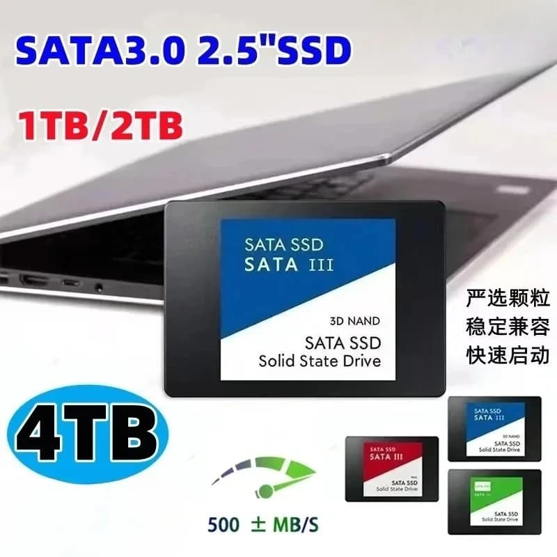 4TB For Laptop External Hard Disk For Internal Hard Drive Sata3 Interface Portable SSD High Speed Solid State Drive