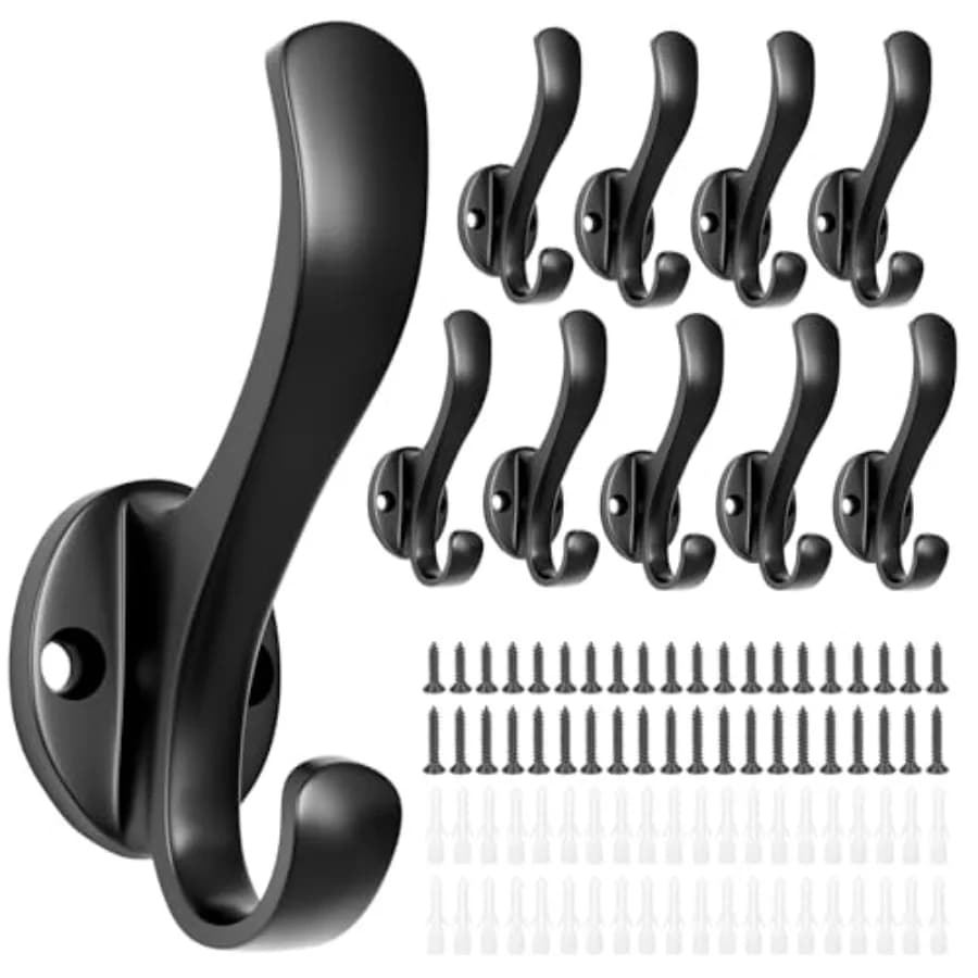 Ganci appendiabiti resistenti - Ganci da parete durevoli in lega di alluminio per appendere asciugamani, chiavi, accappatoi, sciarpe, per ingresso e cubicoli