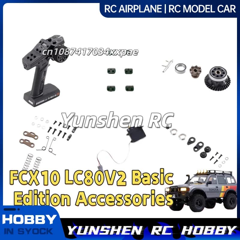 Fcx10 Lc80v2 Edizione base Land Rover Camel Cup Aggiornamento Blocco differenziale Trasmissione Rottura Modifica Aggiornamento Parti originali