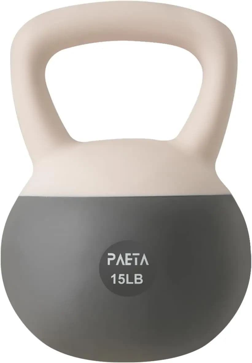 Soft kettlebell set for home fitness: anti-slip handle, wide handle, delicate impact in 10 pounds floor, 15 pounds, 21 pounds