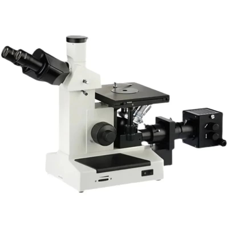 Microscopio metallografico 4XG-TV per l'analisi della struttura dei materiali con macchina di classificazione automatica e analizzatore di test