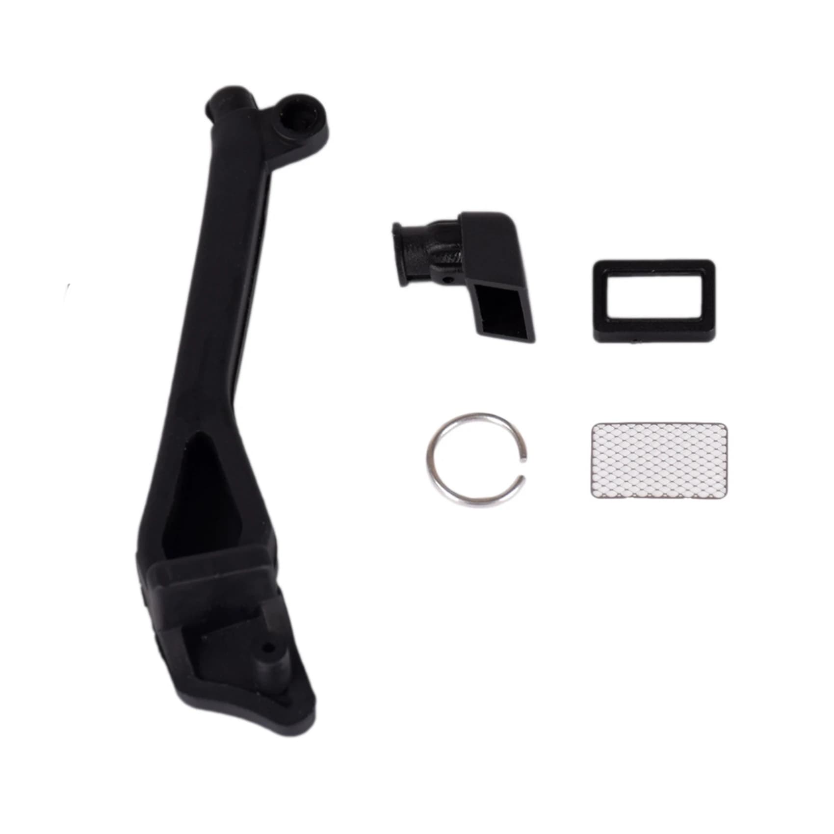 AS96-2X Snorkel in gomma nera per auto RC Crawler 1/10 Traxxas TRX-4 Defender TRX4 T4 Accessori