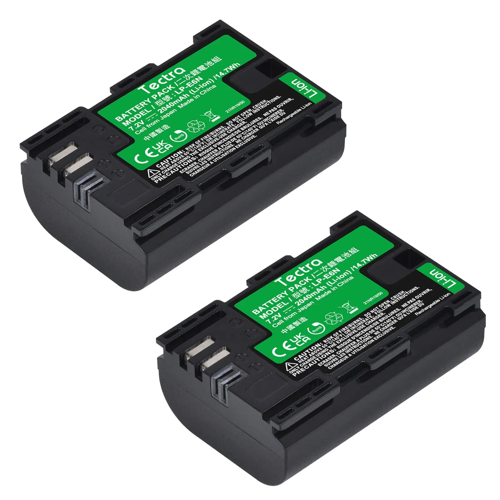 2040mAh LP-E6N LP-E6N Replacement Li-ion Battery/Charger for Canon 60D,70D,80D,5DS R,5D Mark II III IV,6D,7D,C700,XC15 Cameras