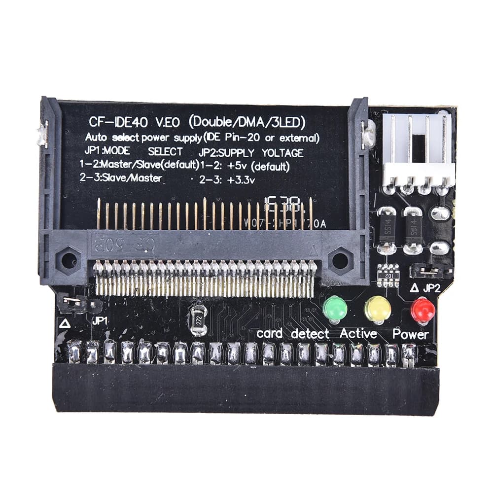 1 pz. Adattatore convertitore compatibile con schede Compact Flash CF a IDE 3.5 Femmina 40 Pin, bootabile