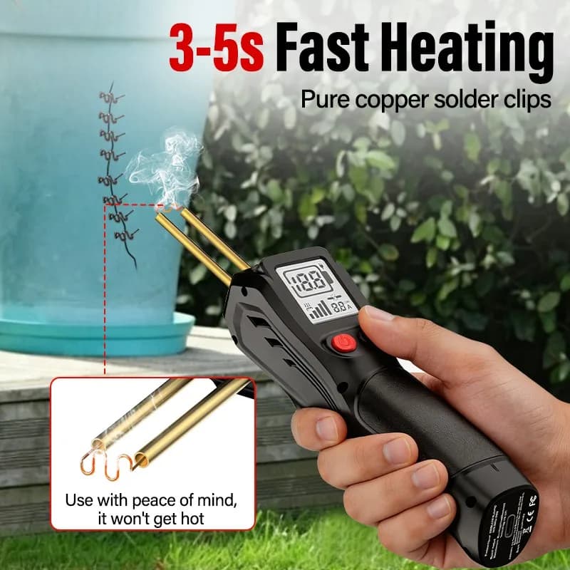 Wireless Plastic Welding Gun 3-5s Fast Heating 4 Types Hot Staples USB Rechargeable Car Bumper Plastic Crack Repair Welder Tool