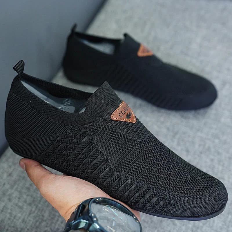 Scarpe da Uomo Traspiranti con Suola Sottile, Mocassini Leggeri da Guida, Scarpe Casual a Calzino, Pantofole Comode per Camminare, Scarpe Sportive da Uomo