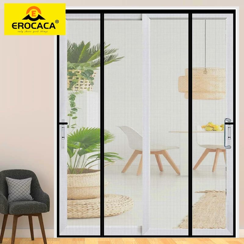 EROCACA Magnetic Door Screen zanzariera estate Anti insetto Mesh tenda di chiusura automatica applicabile alle porte in vetro personalizzate