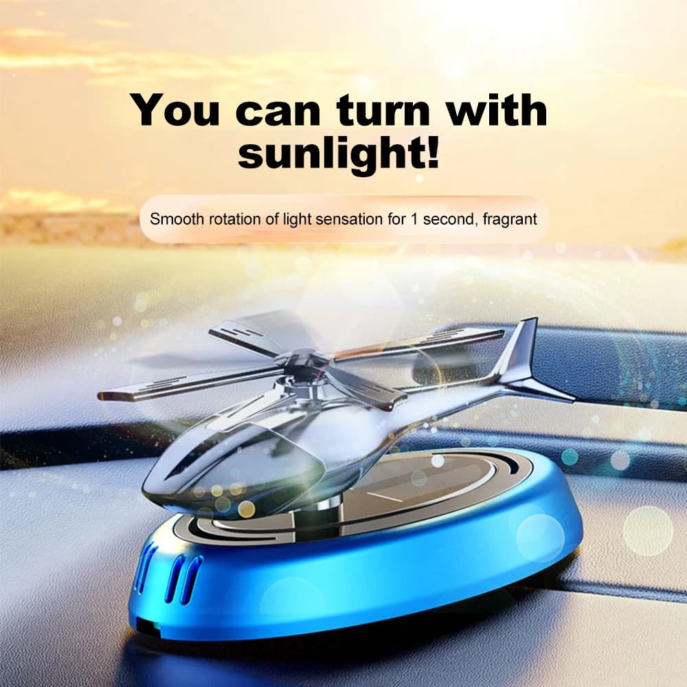 Deodorant for solar car perfume helicopter Decor Interior Decor Solar Car Rotating aromatherapy perfume
