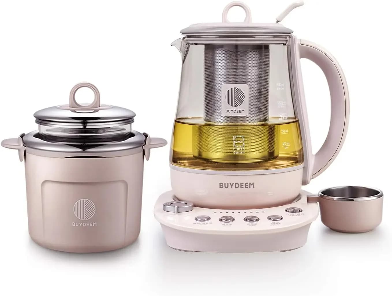 K2693 Electric Drinking Kettle Salutari, with Reinforced Glass, 9-in-1 Fully Automatic and Programmable, 1.