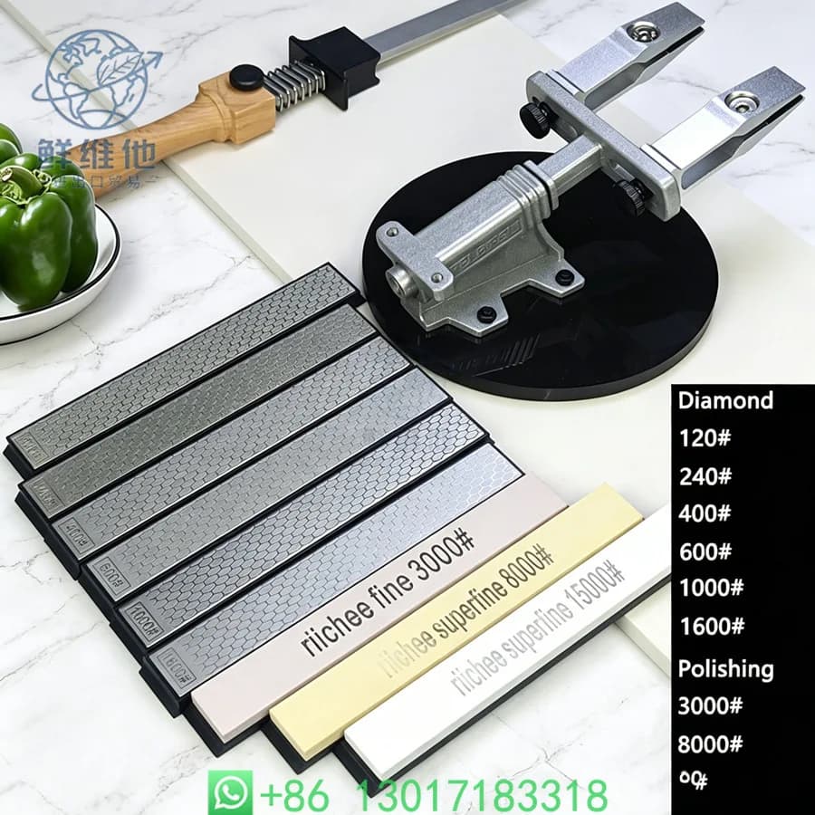 Affilacoltelli ad Angolo Fisso, Strumento di Affilatura Manuale di Precisione per Coltelli da Cucina e da Esterno