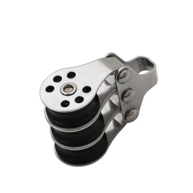 ABYM Nylon Rollers& Rope Pulley For Boat Yacht Locking System For Kayak Boat Marine Applications