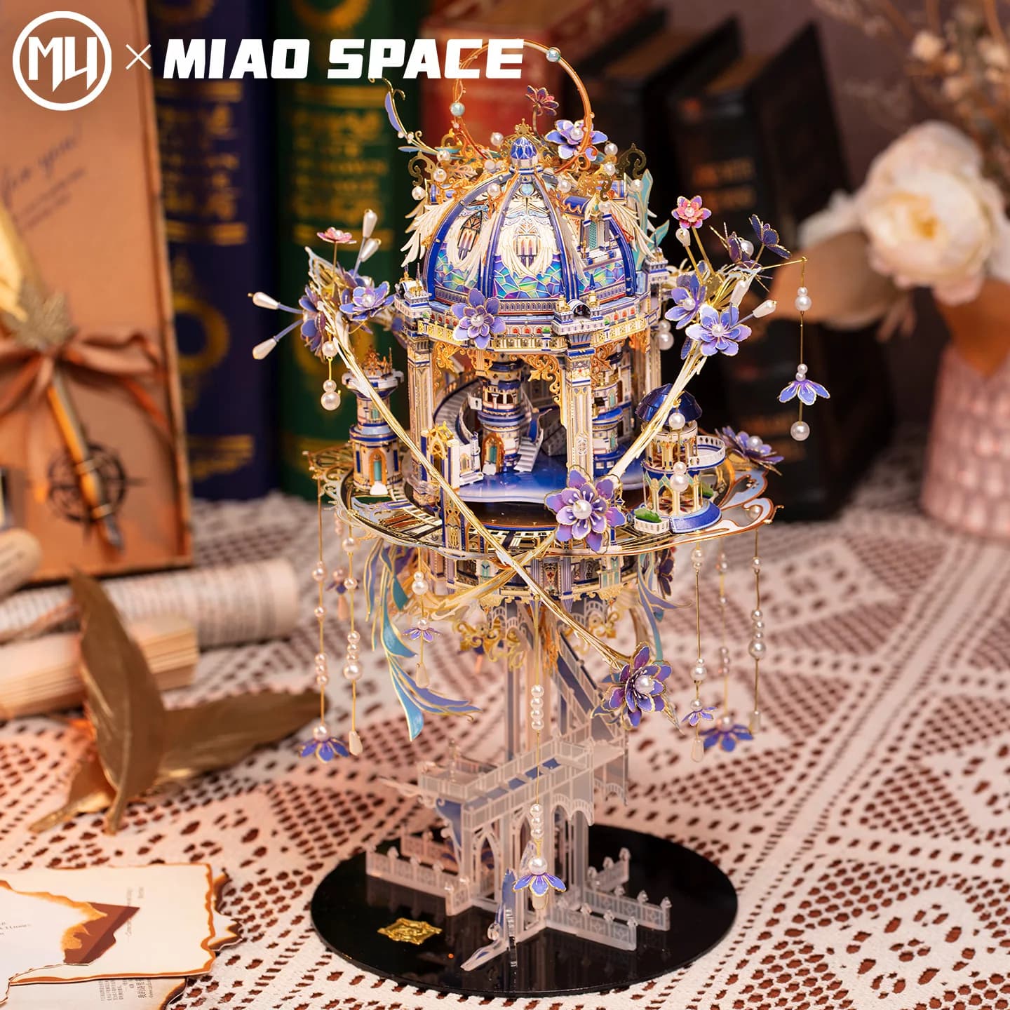 Carillon MU Romeo e Giulietta, Puzzle 3D in Metallo, Giocattolo Fai-da-Te, Decorazione da Scrivania, Antistress, Regalo Colorato per Ragazze