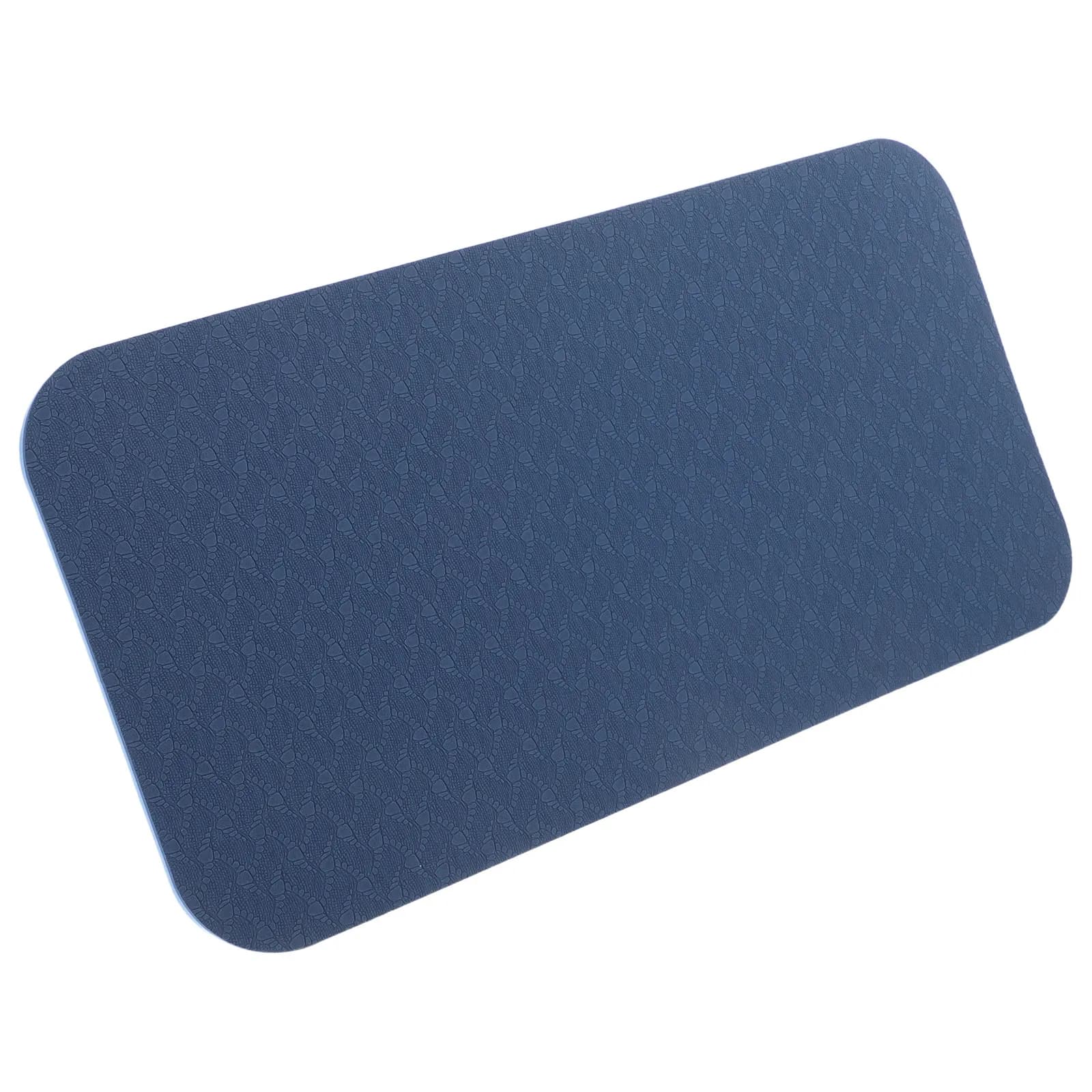 Tappetino Yoga TPE Extra Spesso e Largo, Antiscivolo, per Fitness e Allenamento a Casa, Cuscinetto per Ginocchia per Uomini e Donne