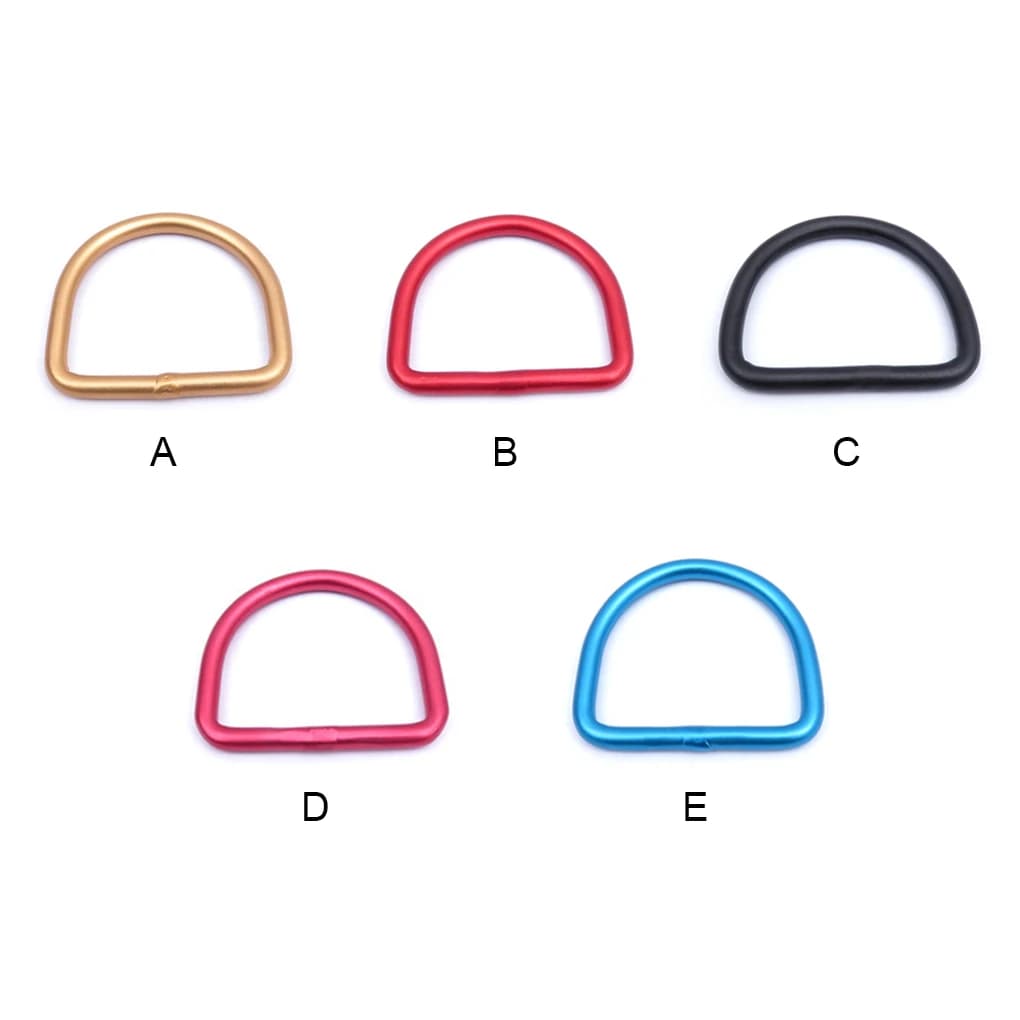 Scuba Diving D-Ring Aluminum Slide Weight Belt Keeper Back Stopper Buckle Surface Smooth Red Spare Accessories