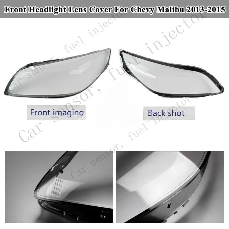 Q+ Pair Headlight Headlamp Lens Cover Lampshade For Chevy Malibu LT LTZ 2013-2015