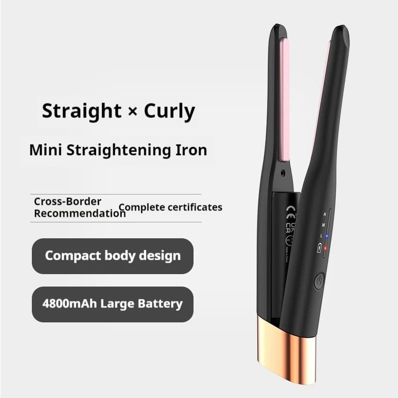 Men's Compact Wireless Hair Plate - Slim Iron for Short Hair Styling Fast