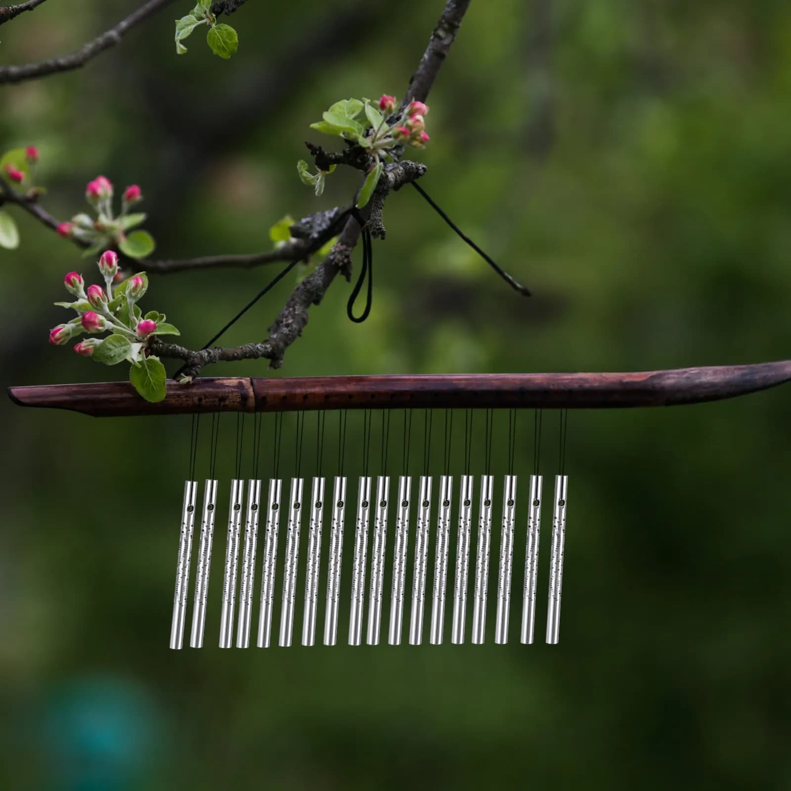 50Pcs Metal Wind Chime Tubes DIY Craft Kit Garden Patio Yard Decor Accessories Wind Chime Replacement Parts Melody Making