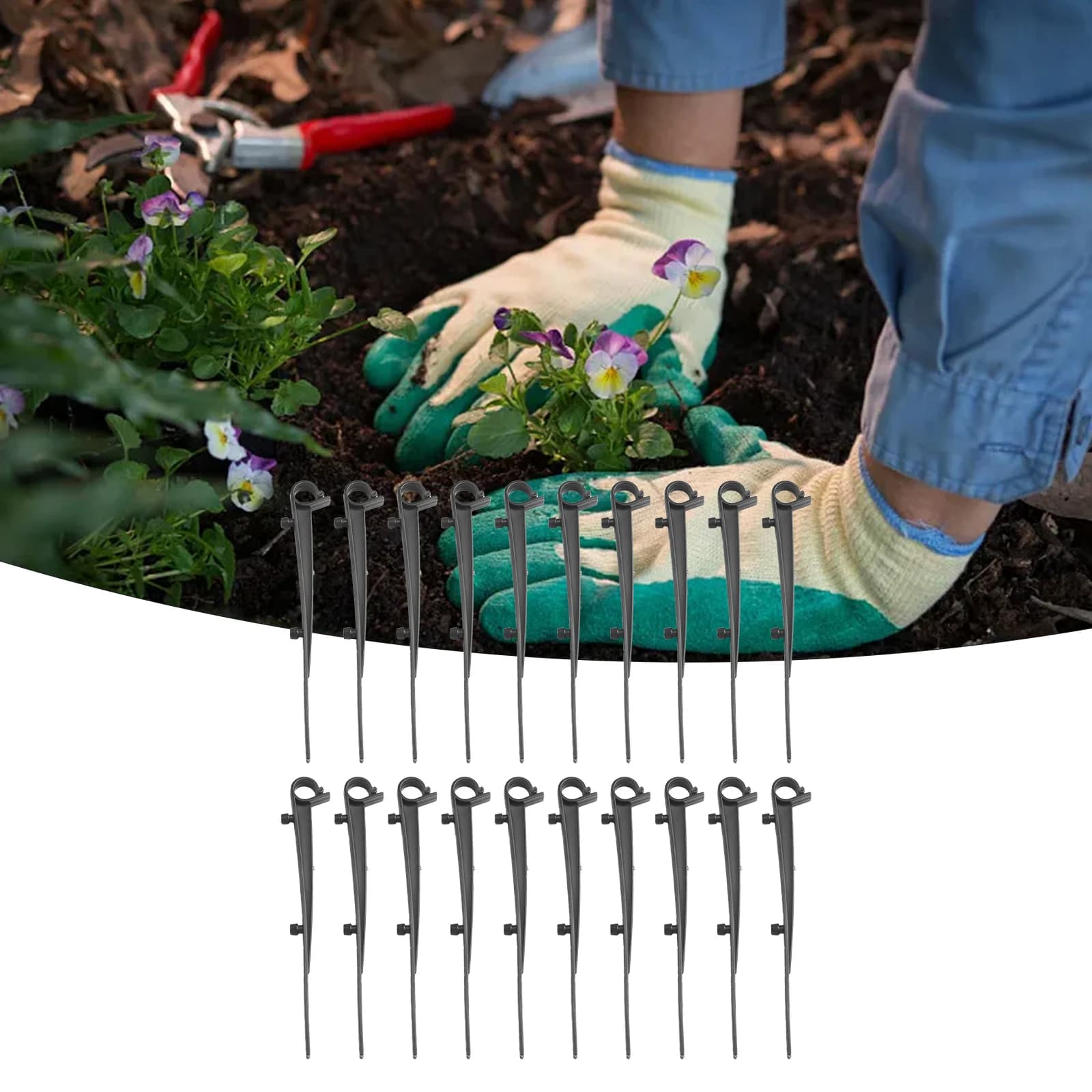 Clip per grondaia da 20 pezzi Mantieni le grondaie pulite con clip per spazzole per grondaia 20 pezzi Clip di fissaggio in plastica nera/grigia Prevengono i blocchi