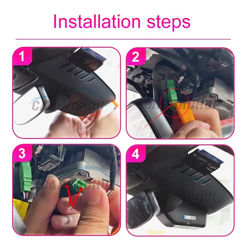 Nuovo! Dashcam 4K Anteriore e Posteriore per Auto, Registratore DVR con WIFI per Volvo S90/V90/C90 2022-2026