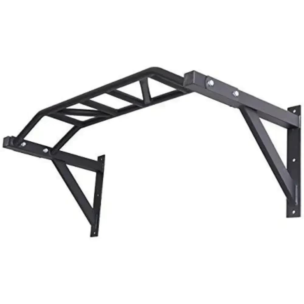 Versatile Wall-Mounted Pull-Up Bar for Home and Commercial Gyms - Multi-Grip Options